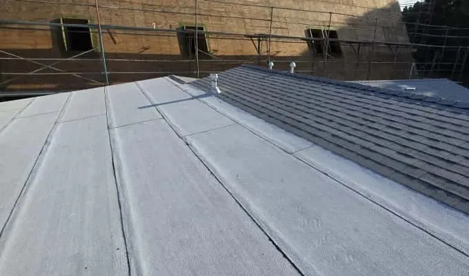 Flat and low-slope roof ideal for silicone coating